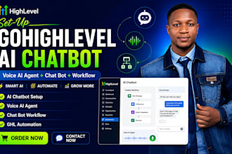 setup gohighlevel ai chatbot go high level voice ai agent chat bot workflow ghl