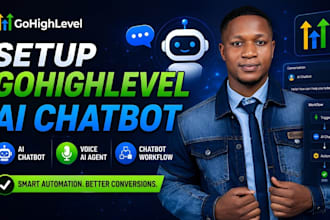 setup gohighlevel ai chatbot go high level voice ai agent chat bot workflow ghl