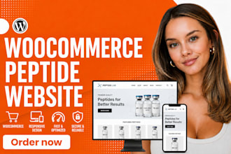 do fda peptide ecommerce wordpress website with woocommerce