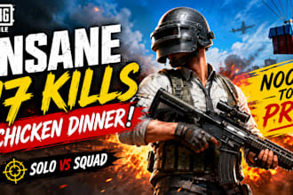 create professional youtube thumbnails for gaming videos