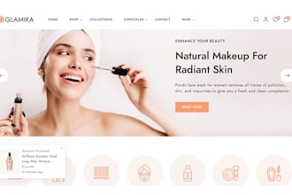design skincare shopify store skincare website beauty store cosmetic website