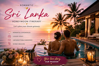 create a romantic sri lanka honeymoon itinerary
