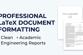 create and format professional latex documents