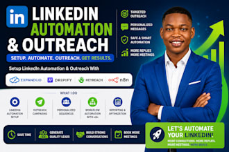 setup linkedin automation with expandi dripify n8n b2b lead generation
