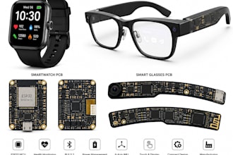 professional pcb design for smart wearable glasses watch ring and smartband