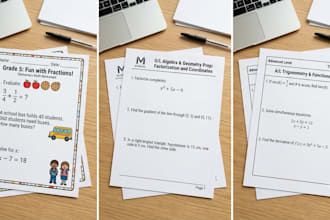 design custom math worksheets and learning resources for teachers