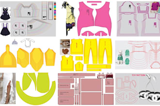 do professional sewing pattern grading and digital pattern