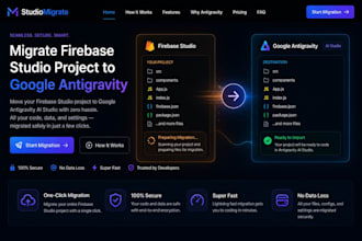 migrate firebase studio project to google antigravity