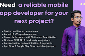 do app development mobile app development app creation as flutter developer