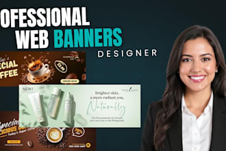 creates a professional website banners