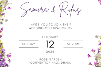 design modern wedding invitation card in canva
