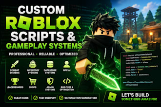 create custom roblox scripts and gameplay systems