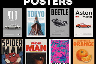 design bold custom posters for your brand or event