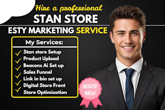 stan store setup, stan store marketing, product upload, stan store email, beacon