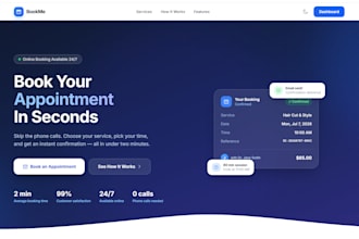build a custom online booking and appointment system in laravel and vue