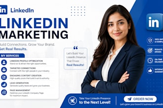 set up linkedin company page with organic growth and post