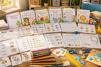create engaging kindergarten worksheets, sel curriculum and kids activity book