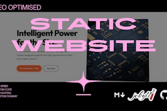 build an SEO optimized static website on github pages