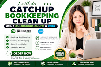 do catchup bookkeeping using quickbooks online and xero