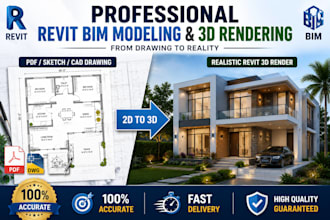 do revit modeling 3d rendering bim modeling and architectural design