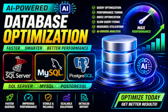 optimize sql server, mysql and postgresql using ai