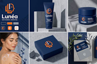 do custom minimalist branding guideline logo design full brand identity kit