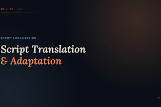 translate and adapt your script into spanish