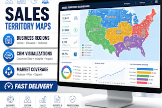 create sales territory maps, business regions and CRM visualizations
