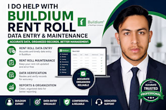 do help with buildium rent roll data entry and maintenance