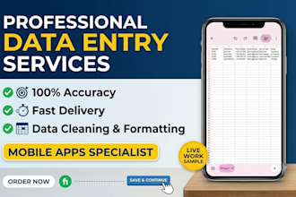 do professional data entry and administrative support tasks