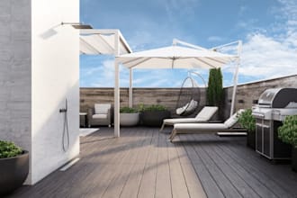 do 3d rooftop design, rooftop terrace, balcony, backyard, 3d landscape design