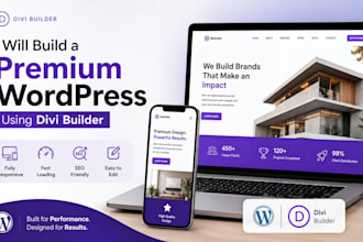 build a premium wordpress website using divi builder