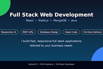 do full stack web development