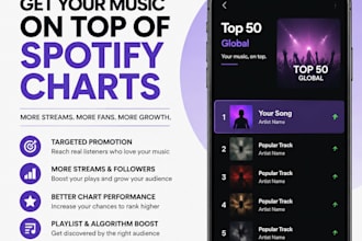 chart your spotify music to top 100 on spotify chart successfully