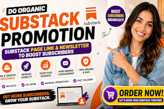 do organic substack promotion substack page link newsletter to boost subscribers