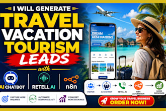 generate travel vacation tourism leads with ai chatbot retell ai n8n