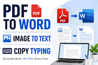 convert PDF to word, image to text