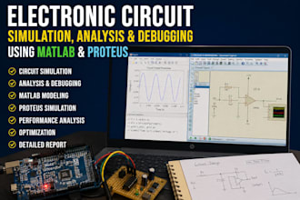 electronic circuit simulation, analysis and debugging using matlab and proteus