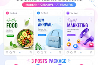 design an amazing insta and facebook social media post in 24 hrs