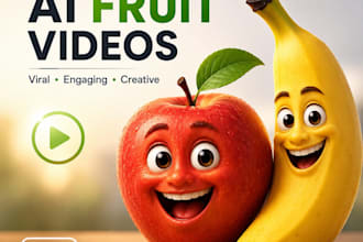create a viral talking ai fruit character videos for tiktok and reels