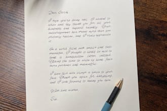 professionally handwrite your documents