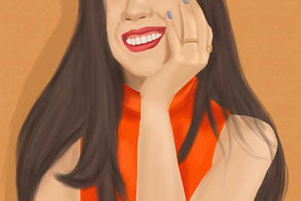 fazer um retrato semirealista digital