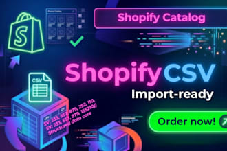scrape and upload shopify products using a CSV