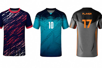 design realistic esports jerseys sportswear team uniform and sublimation apparel