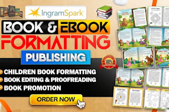 do children book paperback, hardcover formatting for ingramspark publishing