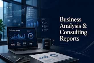 provide business analysis, reports, insights and presentations