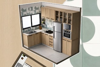 eu criarei o modelo 3d do sketchup