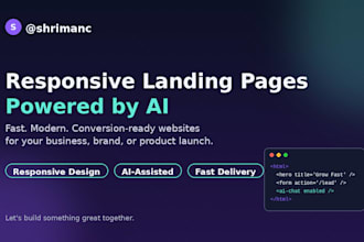 build a responsive website with ai powered features
