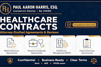 draft a US medical director agreement for your med spa or clinic