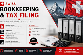 do swiss bookkeeping tax filing vat annual accounts for ag gmbh and sole trader